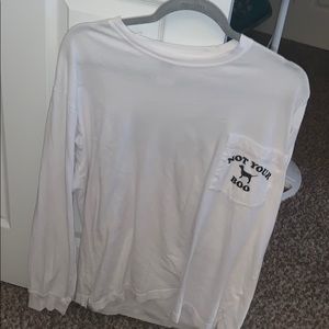 Victoria secret pink “not your boo” shirt.